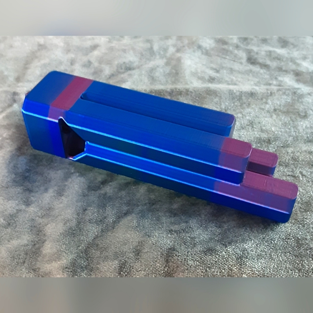 Handmade 3D Printed Train Whistle Chameleon Color